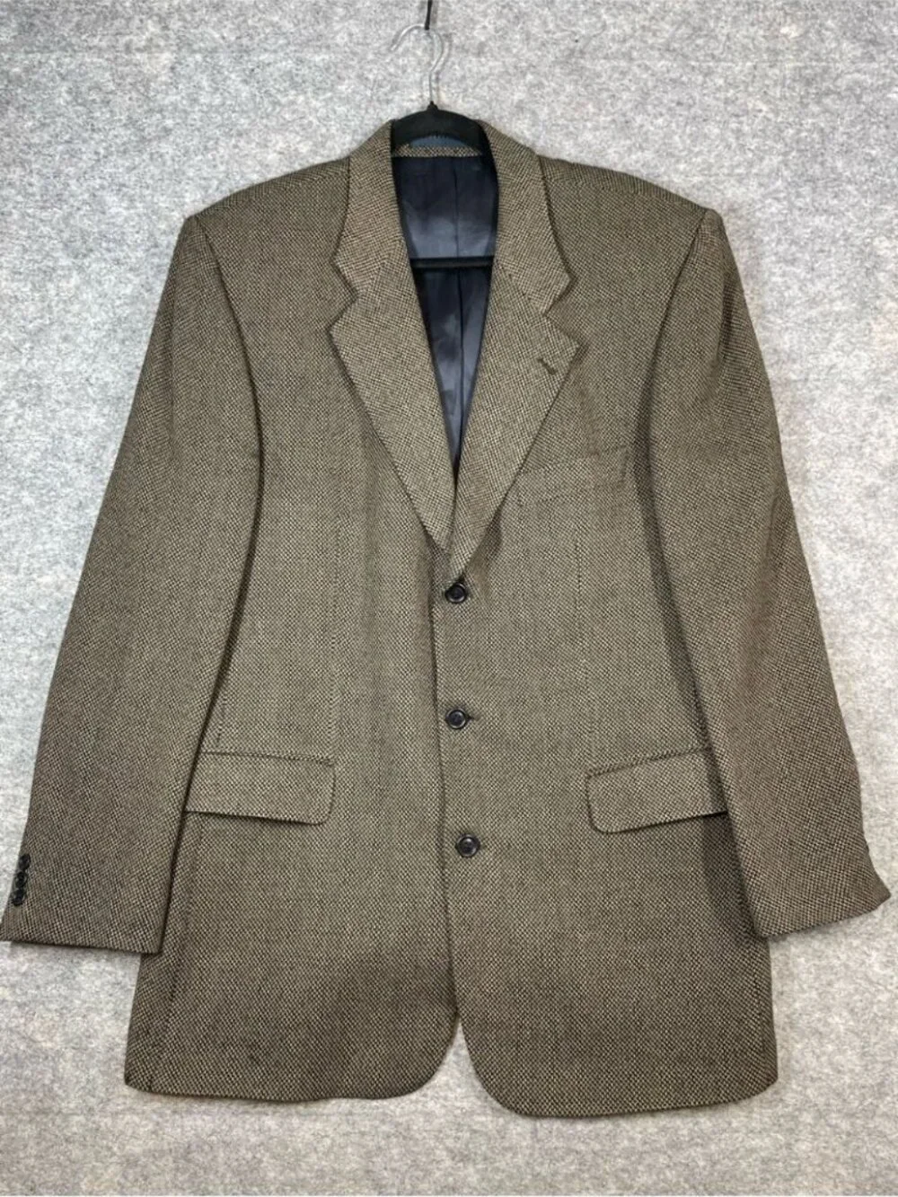 Strellson Wool Blazer Brown 52EU Tailored Luxury Career Sport Coat Business
